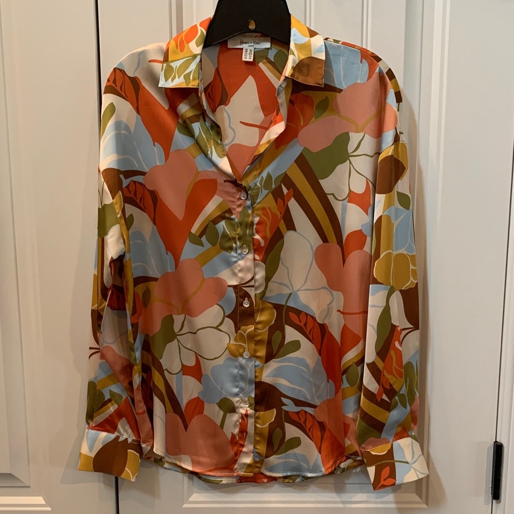 Vibrant Multicolor Women's Blouse XS